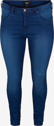 Zizzi Skinny Jeans 'Amy' in Blue: front