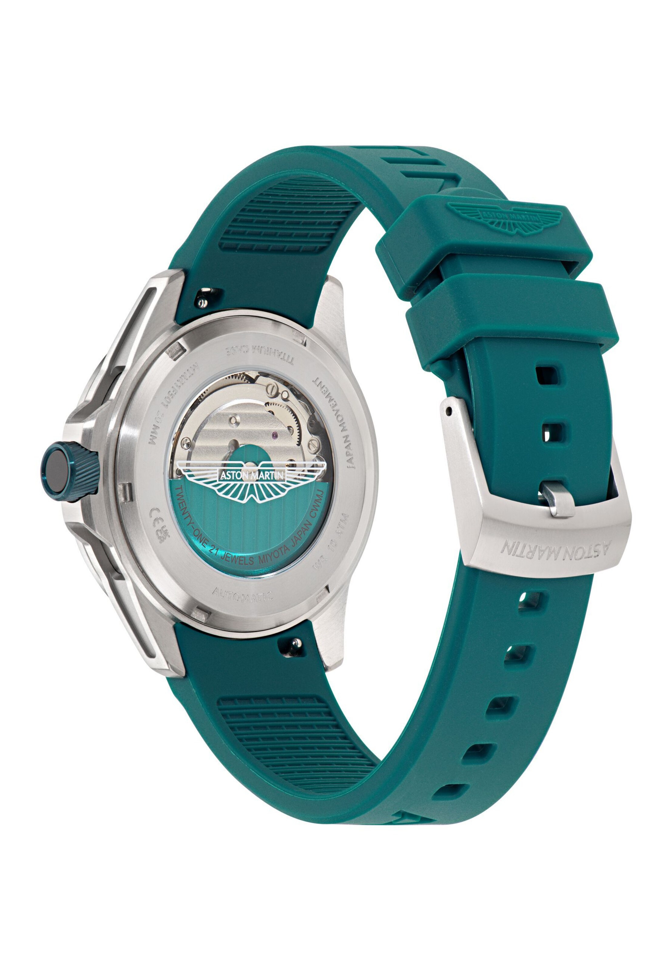 Aston Martin Analog watch 'RIM' in Green