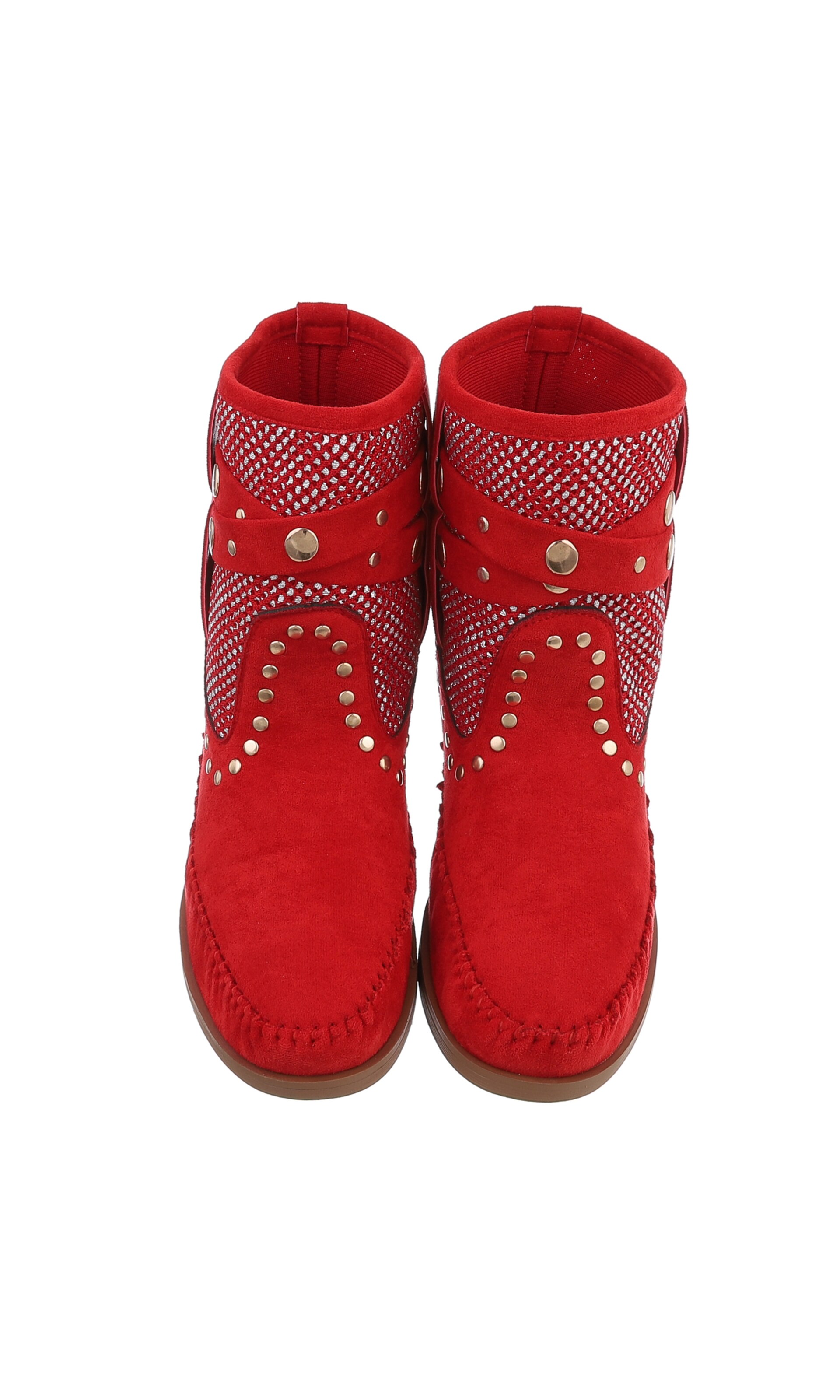 Ital-Design Stiefelette in Rot