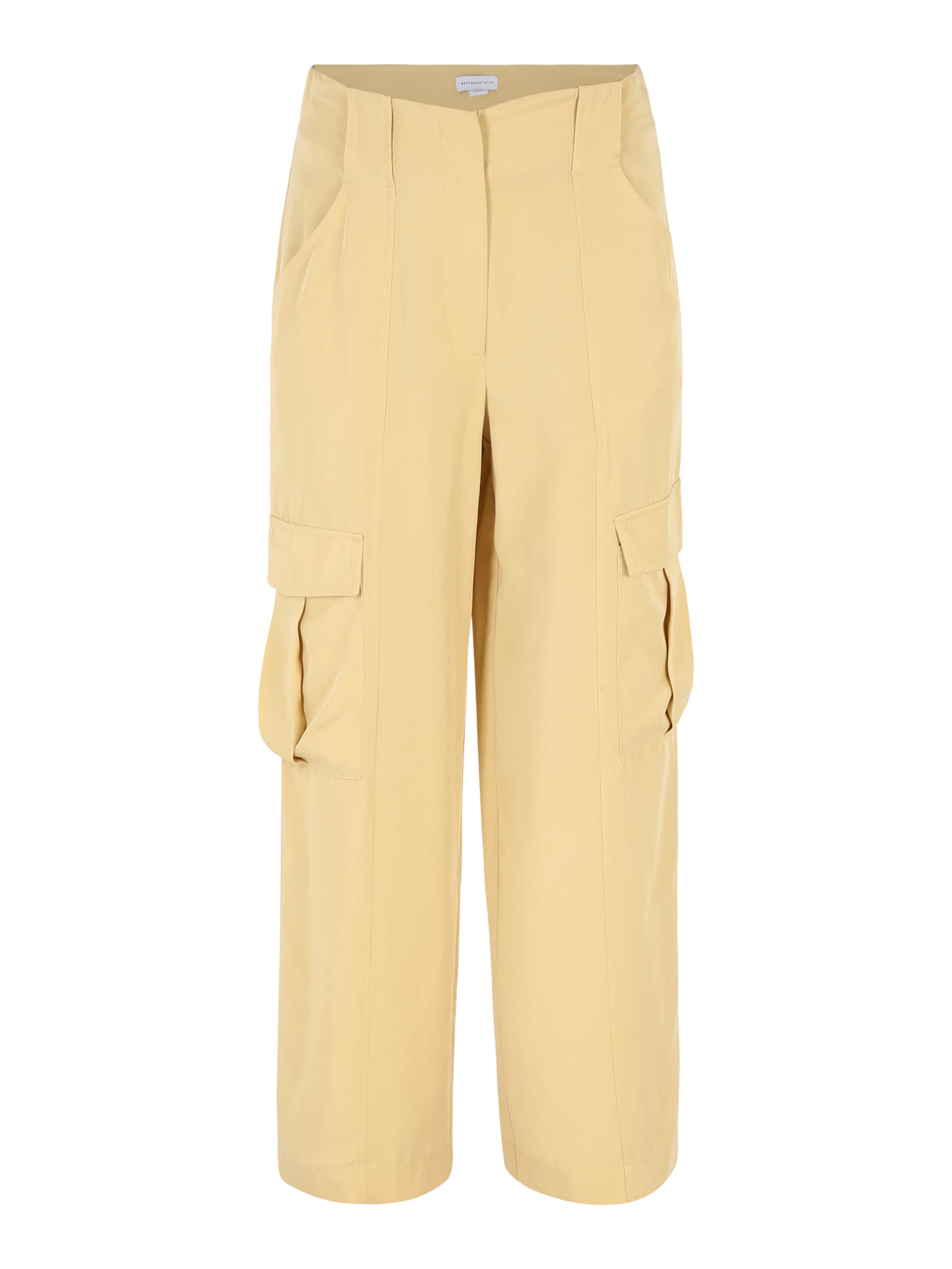 Warehouse Petite Avar lõige Klapptaskutega püksid, värv beež: eest vaates