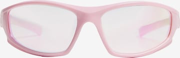 Ochelari de soare de la Bershka pe roz: față