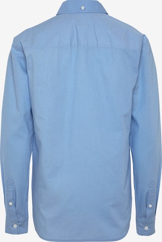 DELMAO Regular Fit Hemd in Blau