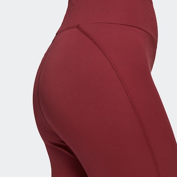 ADIDAS SPORTSWEAR Skinny Športne hlače 'Essentials' | rdeča barva