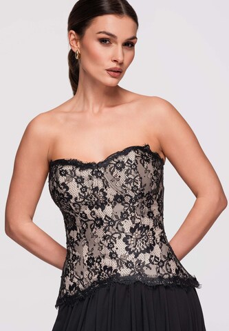 Ombre Abendkleid in Schwarz