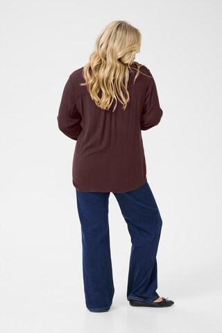 Camicia da donna 'KCAmi' di KAFFE CURVE in marrone