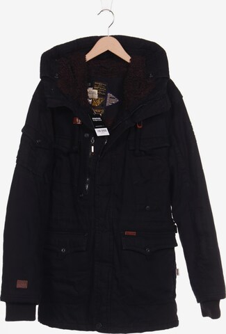 khujo Jacket & Coat in XXL in Black: front