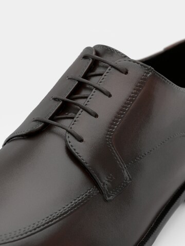 BOSS Lace-up shoe 'Tayil' in Brown