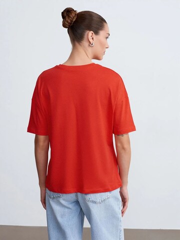 T-shirt Dilvin en rouge