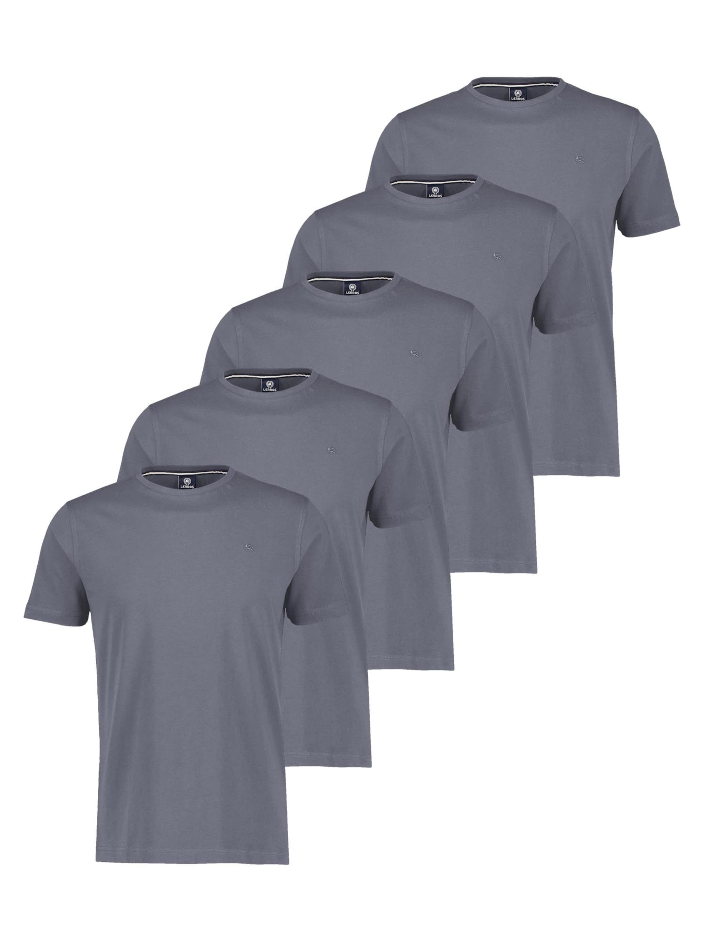 LERROS Shirt 'Basic'‌‌‌‌‌ in Grau: Vorderseite