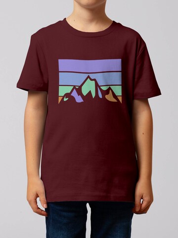 watabout.kids Shirt 'Landscape' in Rood: voorkant