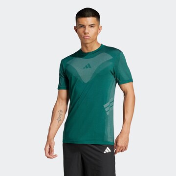 ADIDAS PERFORMANCE Функциональная футболка 'GYM+' в Зеленый: спереди