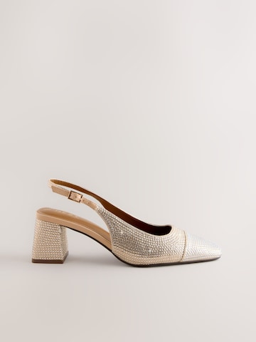 Next - Zapatos destalonado en oro