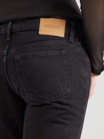 WEEKDAY Bootcut Jeans 'Nova' in Schwarz