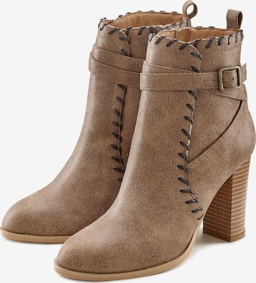 LASCANA Ankle Boots in Brown