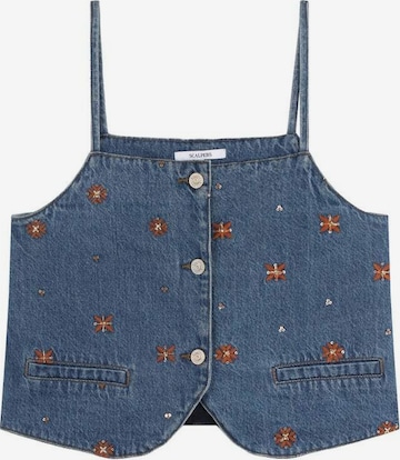 mėlyna Scalpers Palaidinė be rankovių: priekis