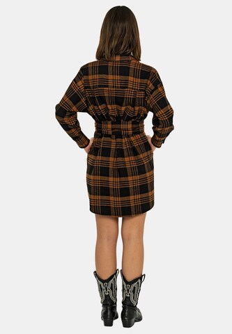 Jimmy Sanders Shirt Dress in Brown