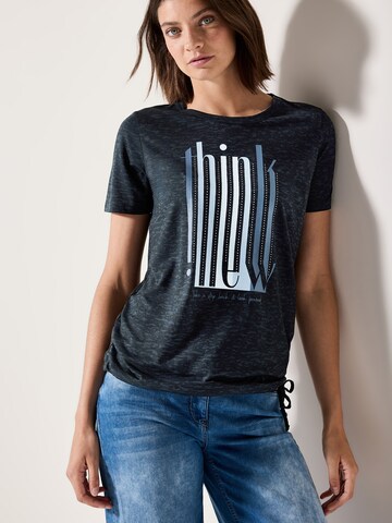 T-shirt 'Burn Out' CECIL en bleu : devant