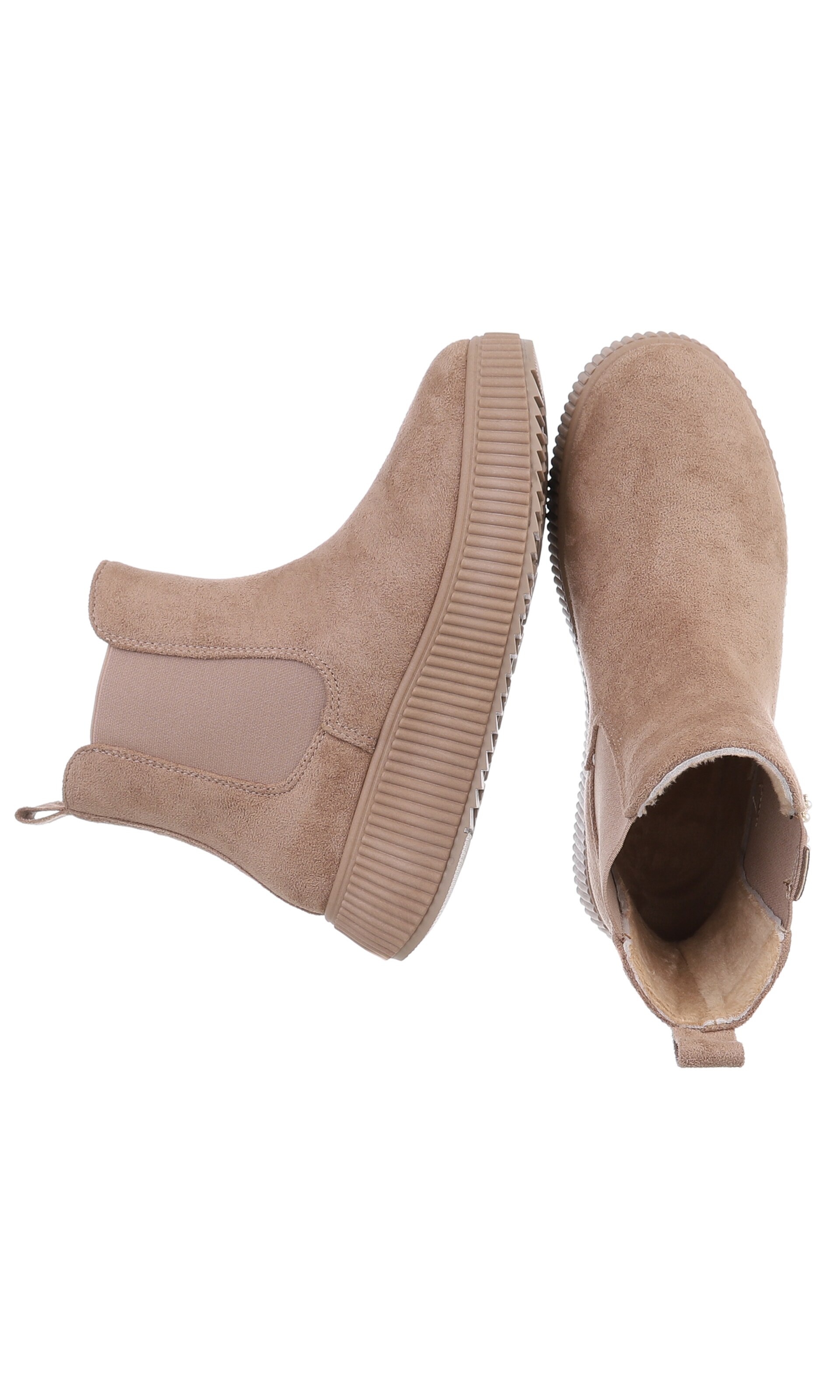 Ital-Design Stiefelette in Beige
