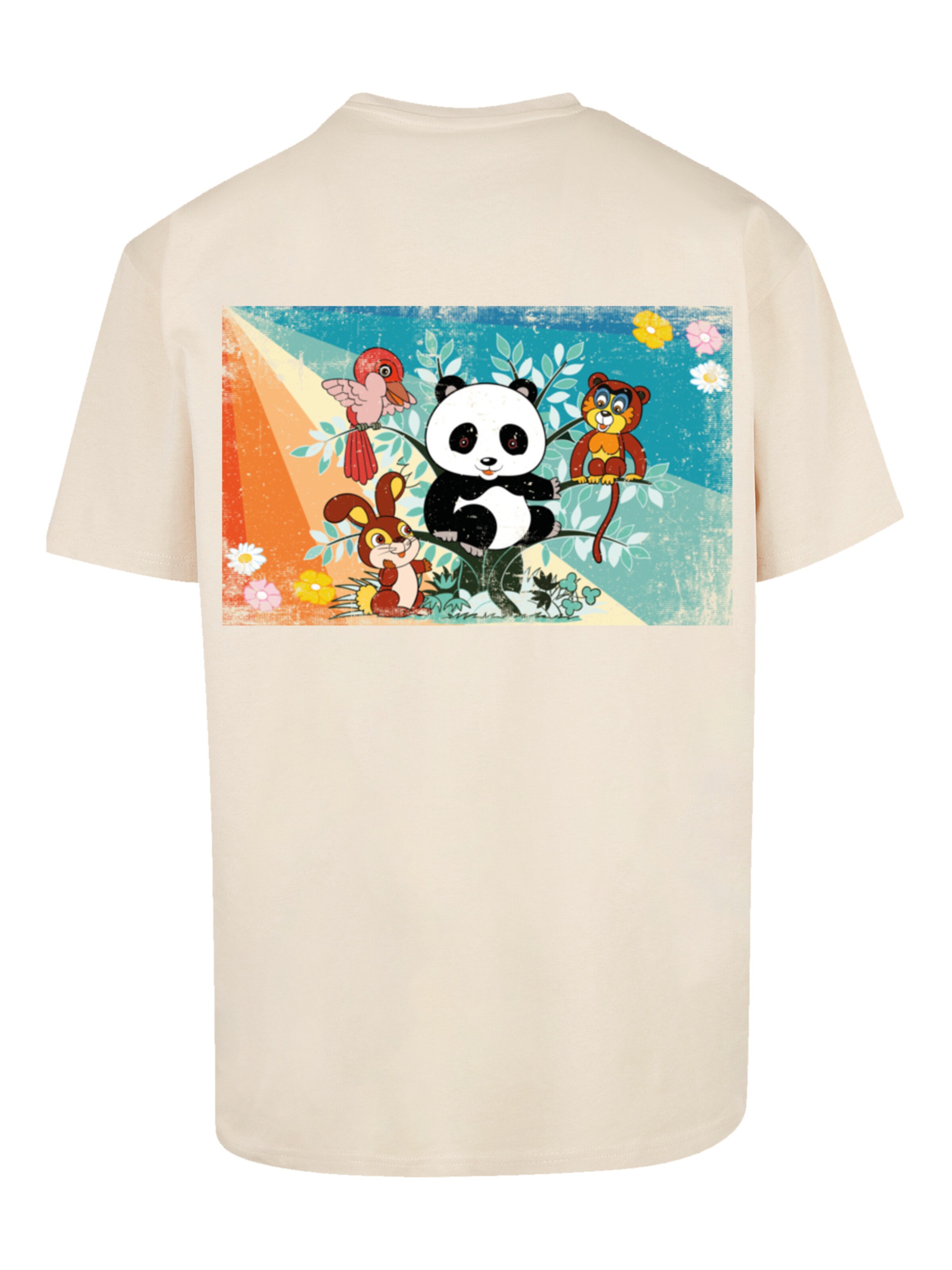 F4NT4STIC Shirt 'Tao Tao Heroes of Childhood' in Beige