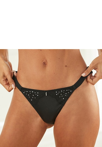 LASCANA Thong in Black: front