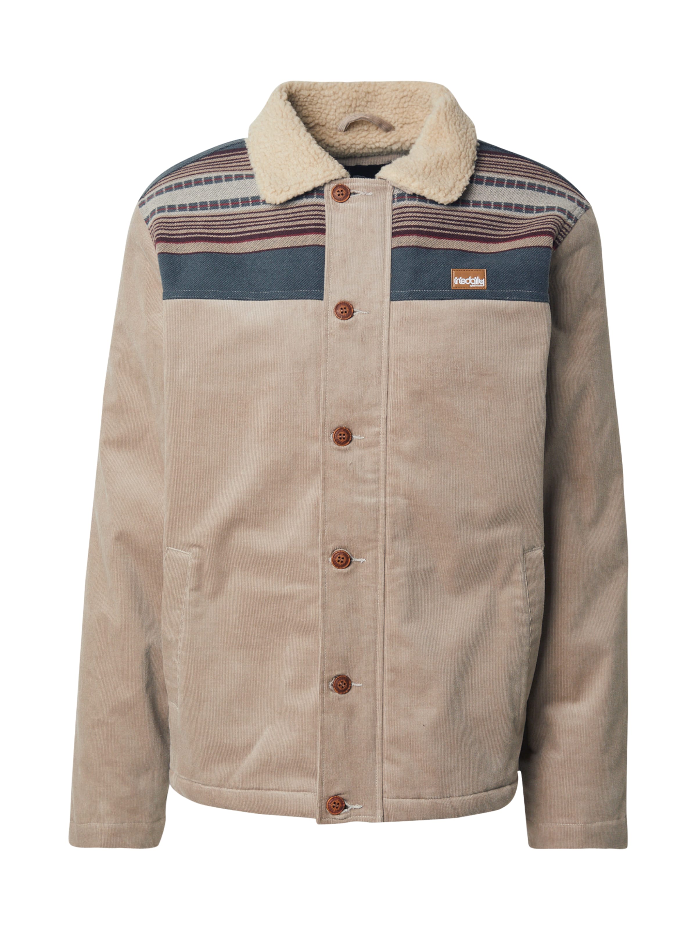 Iriedaily Φθινοπωρινό και ανοιξιάτικο μπουφάν 'Trapas' σε μπεζ: μπροστά