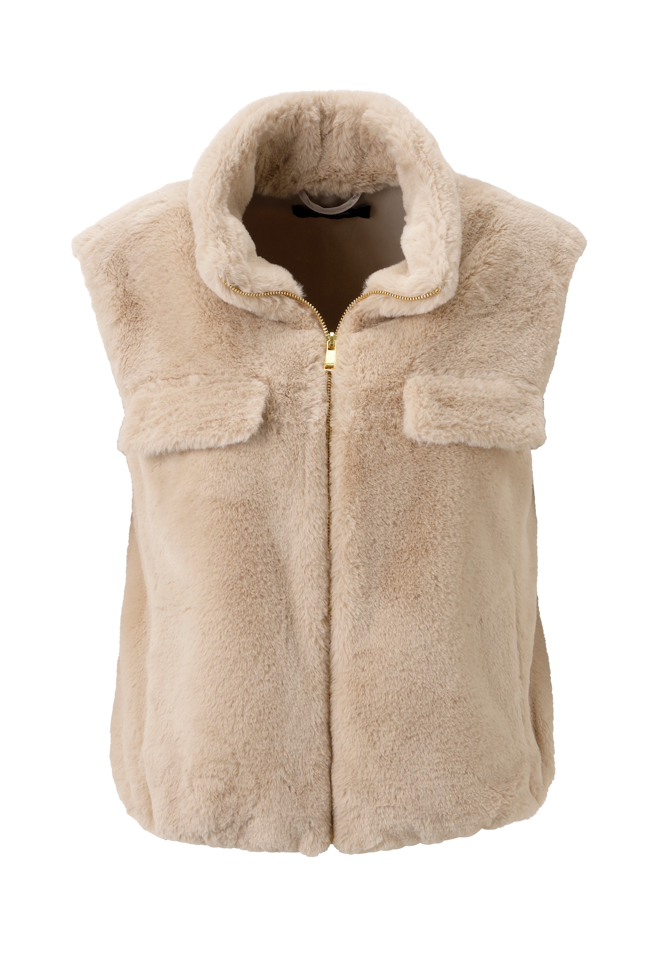Aniston CASUAL Vest in Beige: front