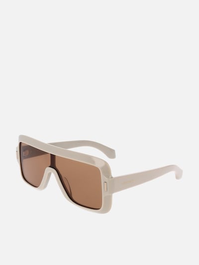 FERRAGAMO Lunettes de soleil en 55 en beige, Vue avec produit