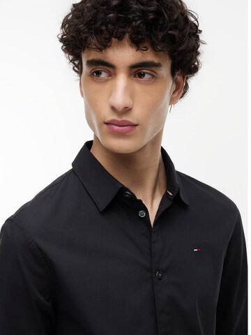 Tommy Jeans Slim Fit Hemd in Schwarz