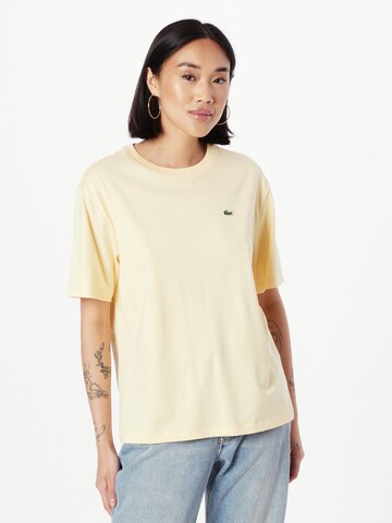 LACOSTE T-Shirt in Gelb: Vorderseite