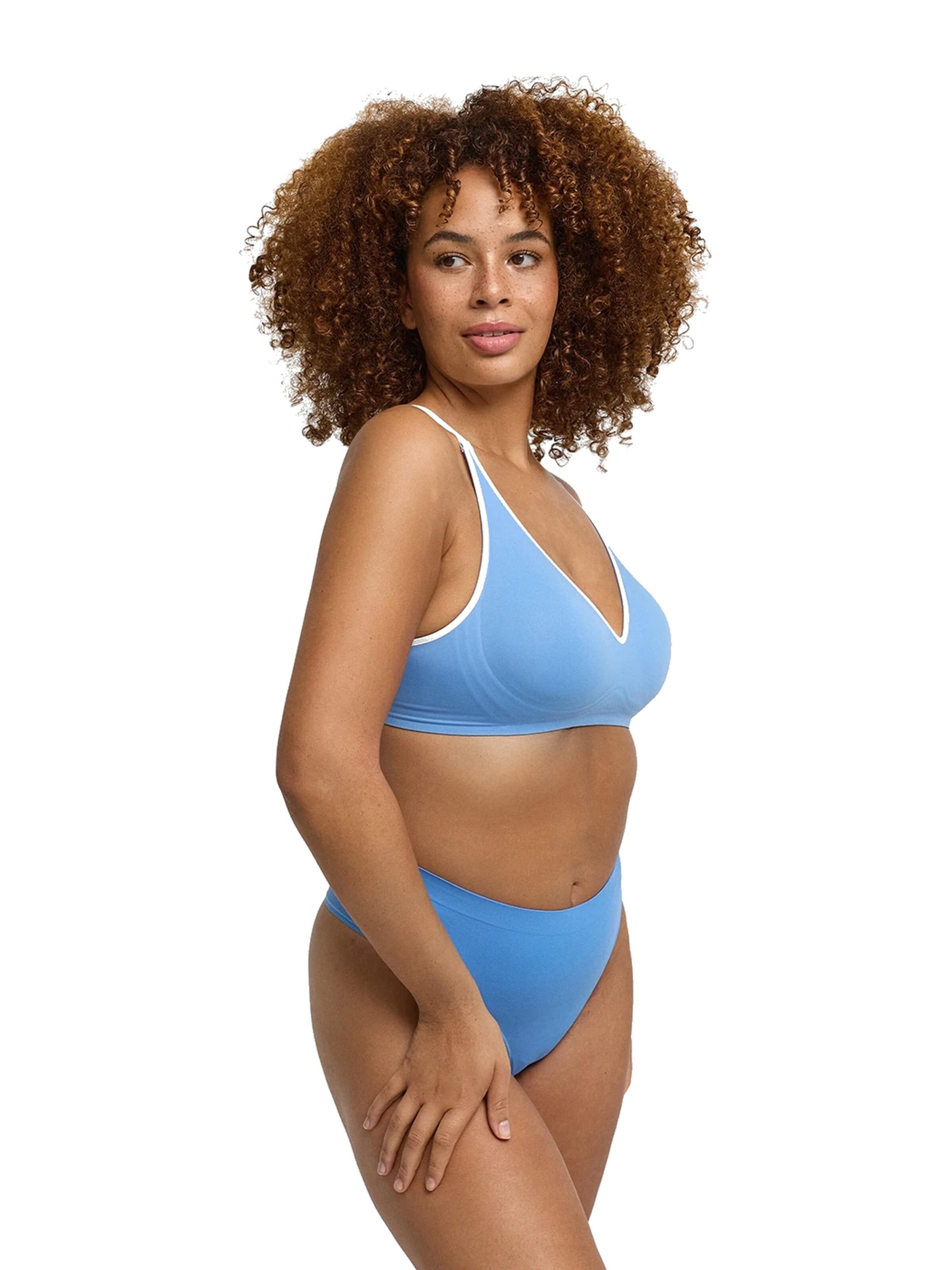 cfab (formerly creamy fabrics) Push-up Behå 'Lined Comfort Push-Up BH' i blå