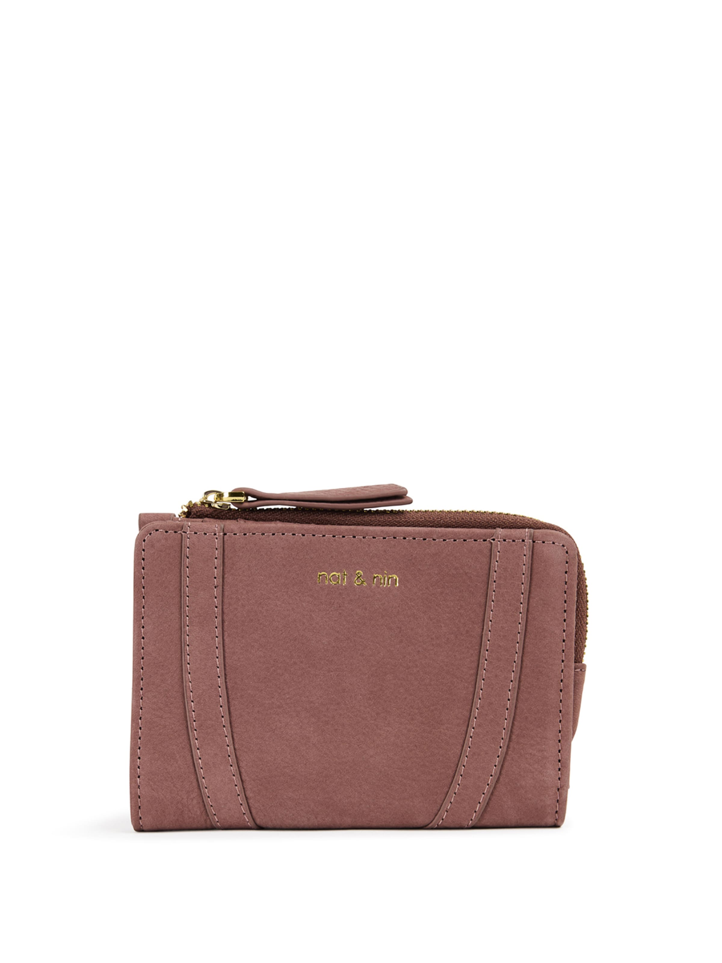 Nat&Nin Wallet 'ROZA' in Brown: front