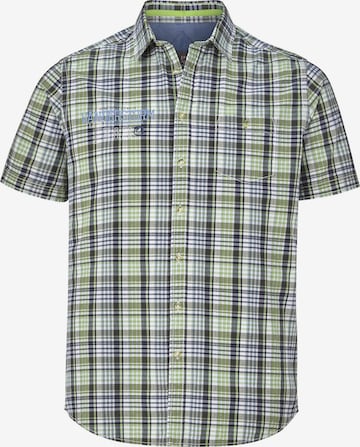 Jan Vanderstorm Comfort fit Overhemd 'Bandulf' in Groen: voorkant