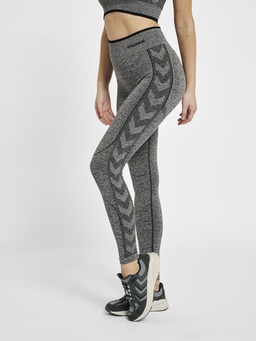 Hummel Skinny Sports trousers in Grey: front