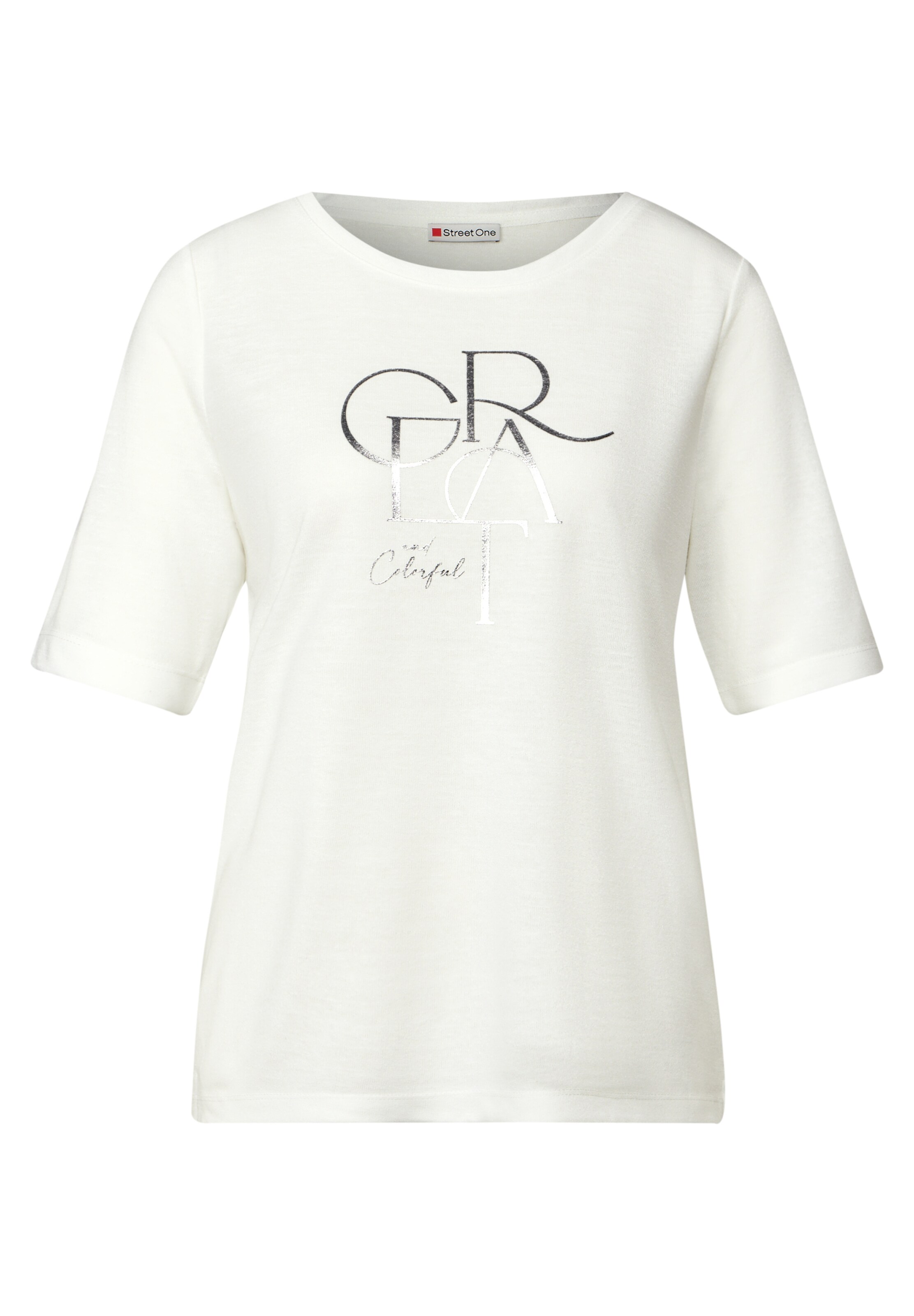 STREET ONE Shirt in White: front