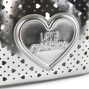 Borsa a mano 'Basket' di Love Moschino in argento