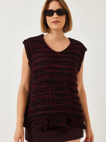 Pull-over Bianco Lucci en rouge : devant