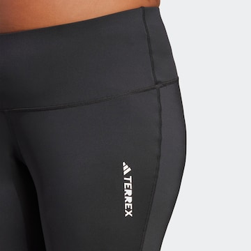 ADIDAS TERREXSkinny Sportske hlače 'Multi ' - crna boja