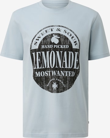 QS Shirt in Blauw: voorkant