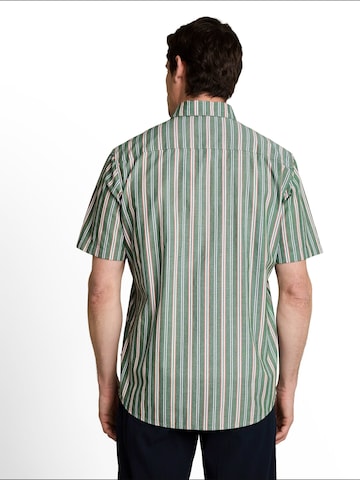 TOM TAILOR Comfort fit Button Up Shirt in Green