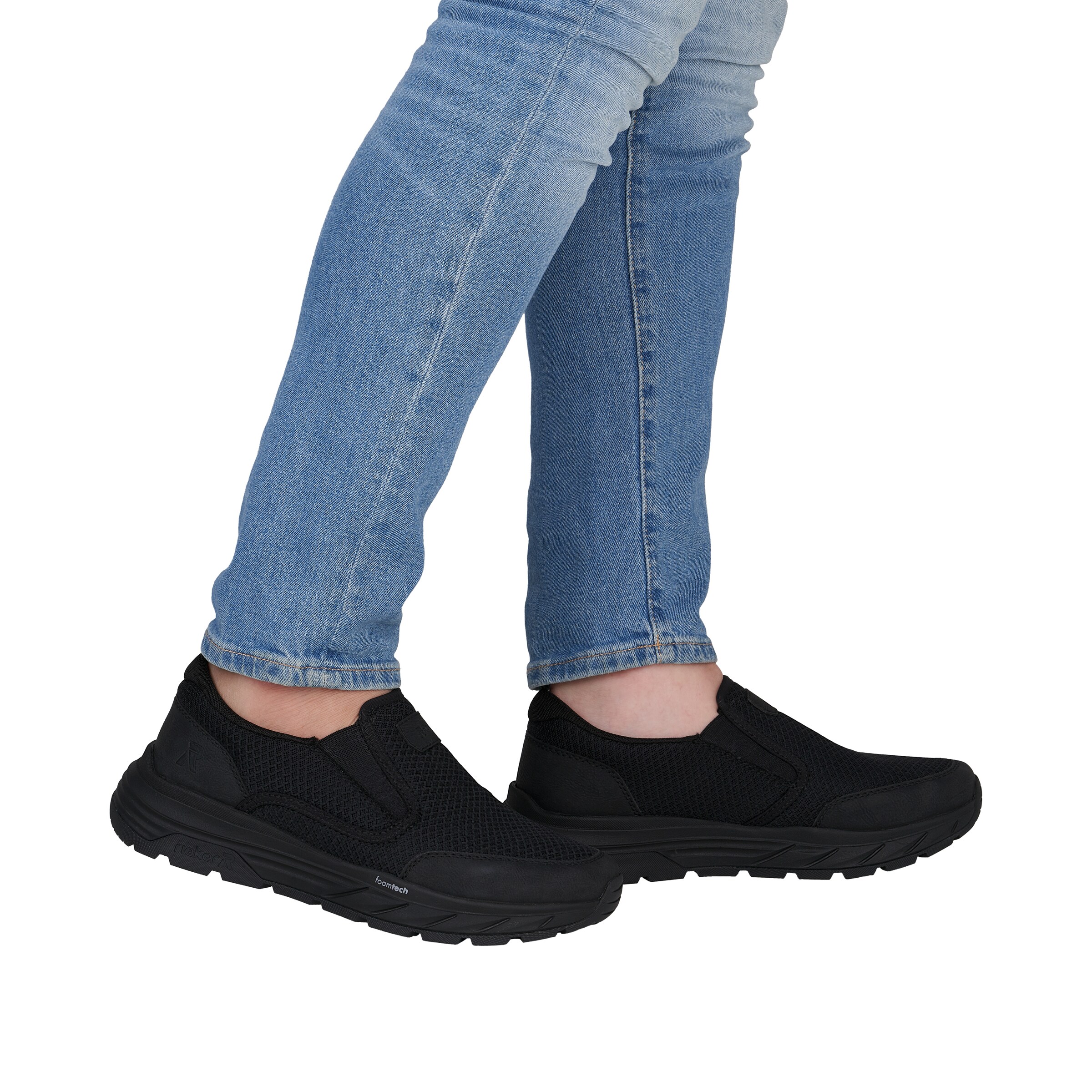 Rieker Slip On in Schwarz