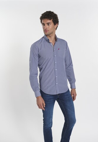 DENIM CULTURE - Ajuste regular Camisa 'Benjamin' en azul