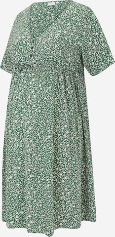 Pieces Maternity Košilové šaty 'NYA' – zelená: přední strana