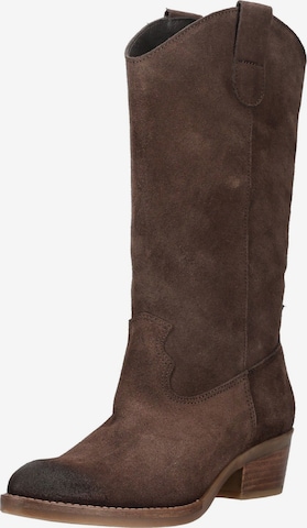 Bottes de cowboy FELMINI en marron : devant