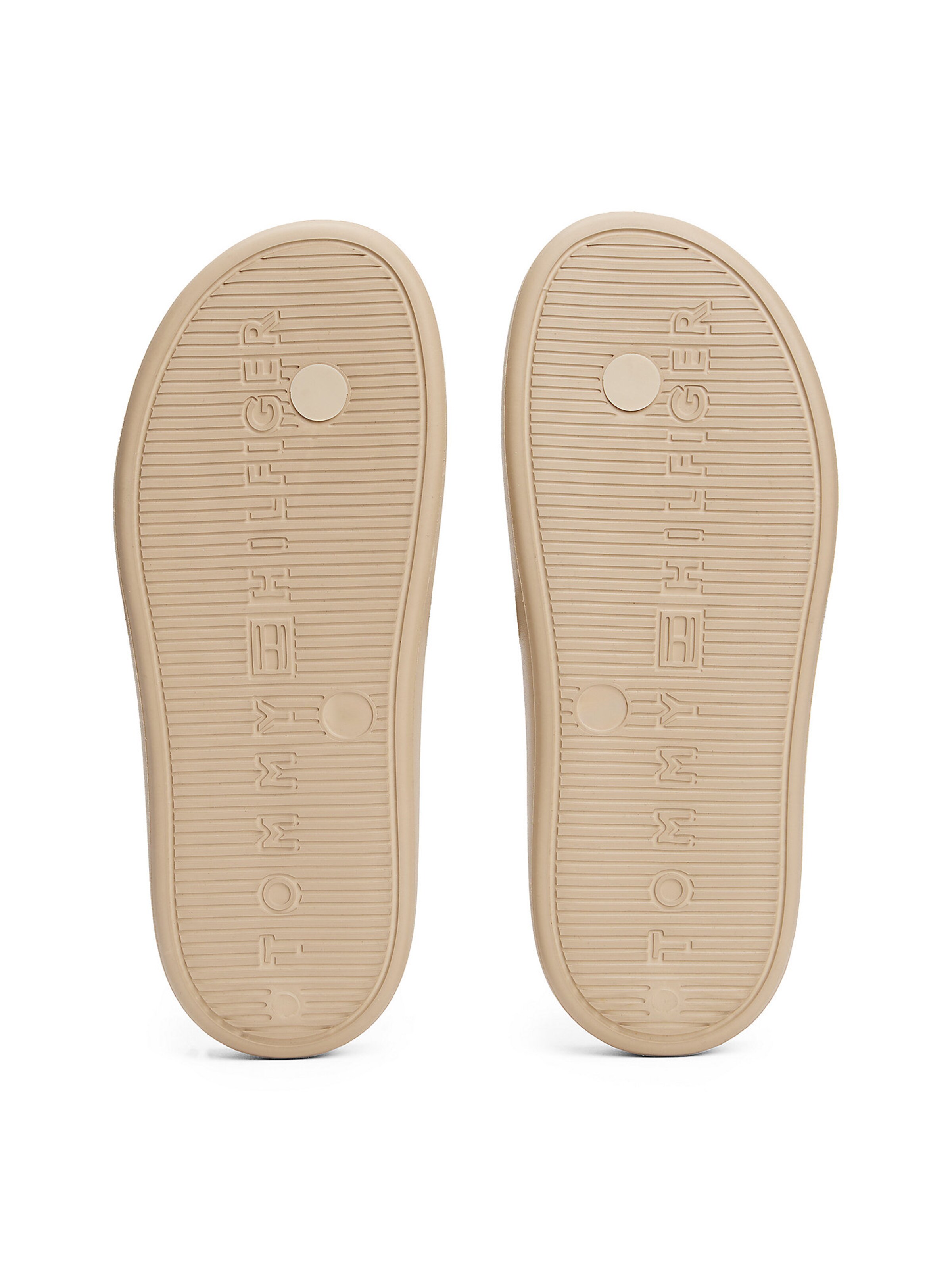 TOMMY HILFIGER Teenslipper in Beige