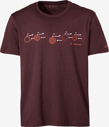 VAUDE Functioneel shirt 'M Cyclist T V' in Rood: voorkant