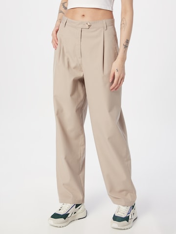 Volcom Loose fit Pleat-front trousers 'Histone' in Grey: front