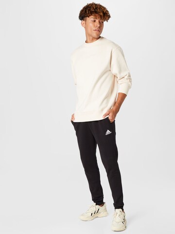 ADIDAS SPORTSWEAR Конический (Tapered) Спортивные штаны 'Essentials' в Черный