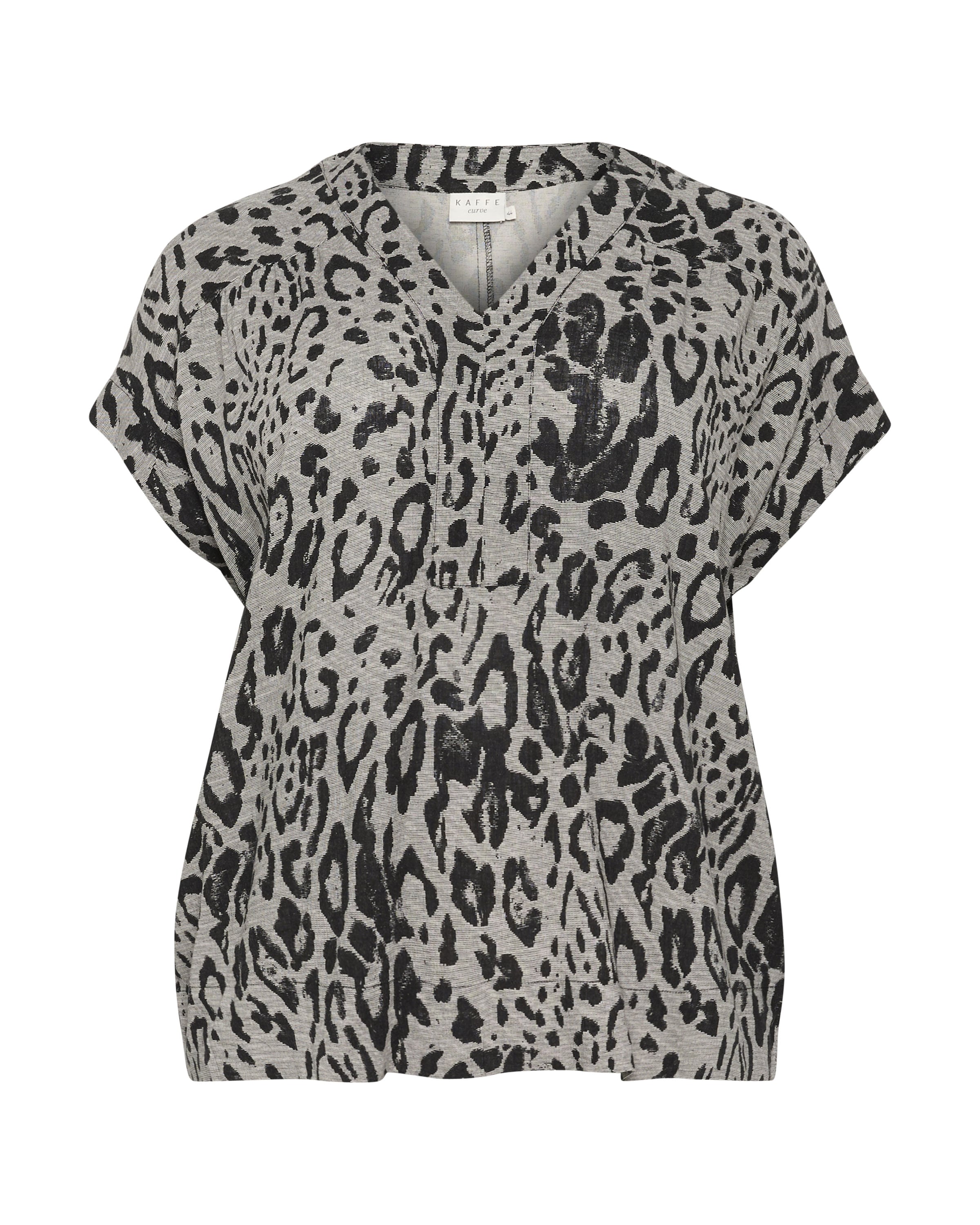 KAFFE CURVE Bluse 'Mille' i grå: forside