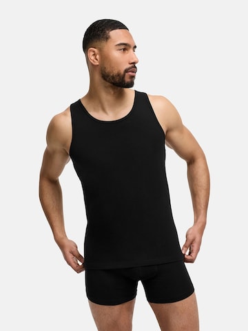 cfab (formerly creamy fabrics) Undertröja 'Cotton Herren Unterhemd' i svart: framsida