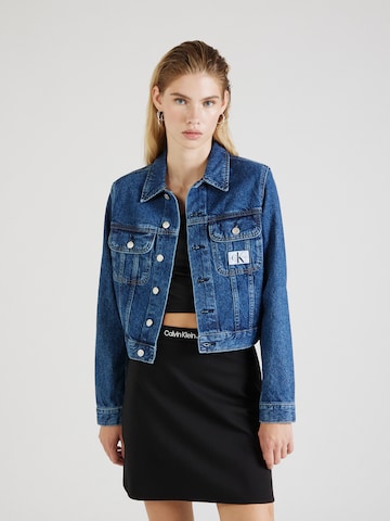 Calvin Klein Jeans Jacke 'Cropped 90s' in Blau: predná strana